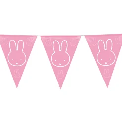 Vlaggenlijn Nijntje Roze, 10mtr.>Haza Witbaard New