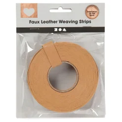 Vlechtstroken Lichtbruin, 9,5m>Creativ Company Hot