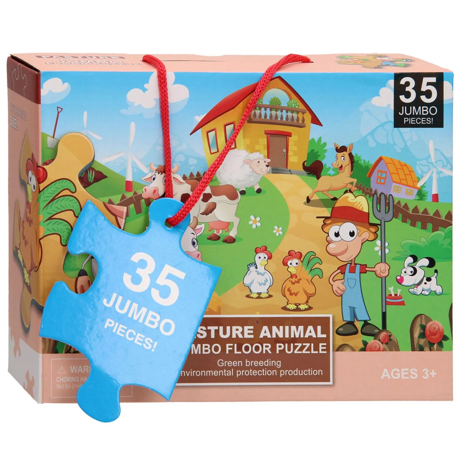 Vloerpuzzel Boerderij, 35st. Best