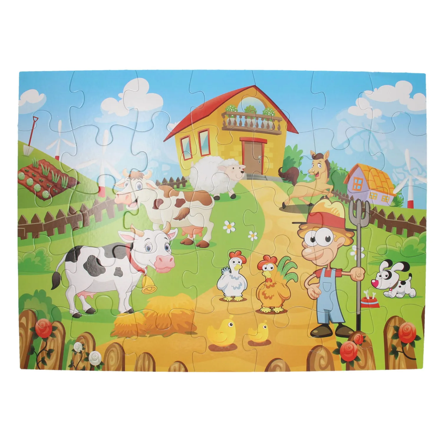 Vloerpuzzel Boerderij, 35st. Best