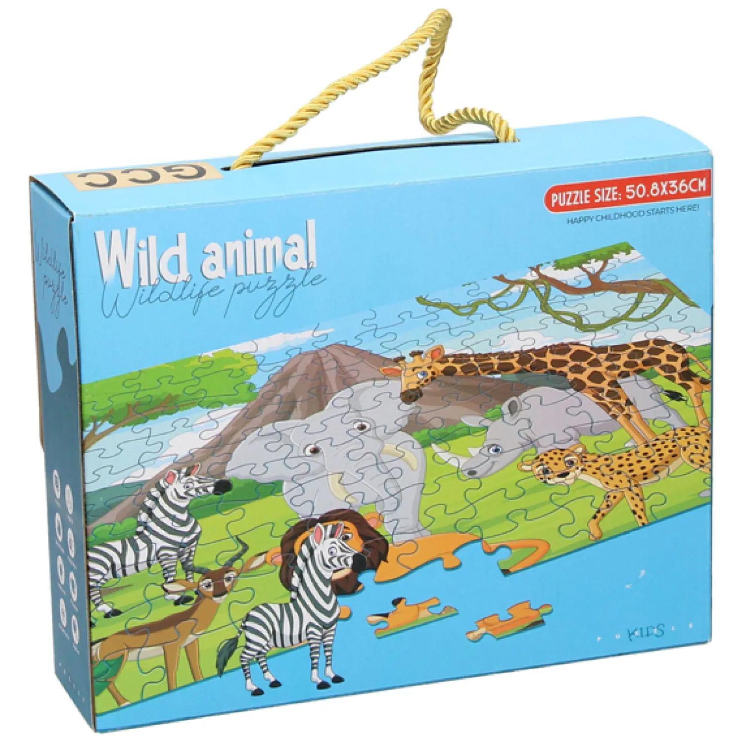 Vloerpuzzel Wilde Dieren, 100st. Best