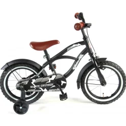 Black Cruiser Fiets - 14 inch - Zwart-Volare