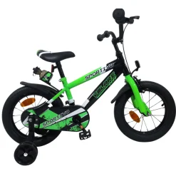 Volare Sportivo Fiets - 14" - Groen Zwart - Twee Handremmen> Hot