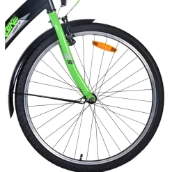 Volare Thombike Fiets - 26 inch - Zwart Groen- Clearance