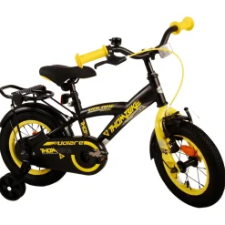 Volare Thombike Fiets - 12 inch - Zwart Geel- Outlet