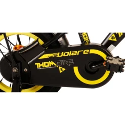 Volare Thombike Fiets - 12 inch - Zwart Geel- Outlet