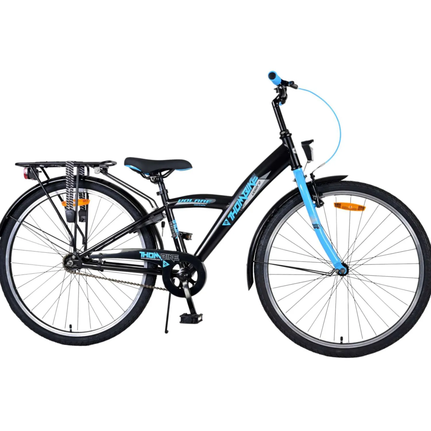 Volare Thombike Fiets - 26 inch - Zwart Blauw New