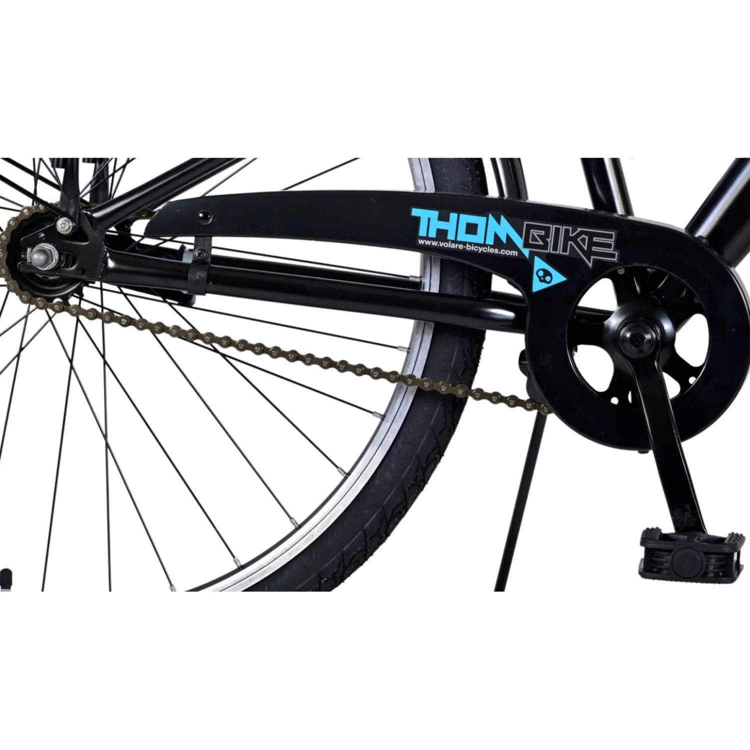 Volare Thombike Fiets - 26 inch - Zwart Blauw New