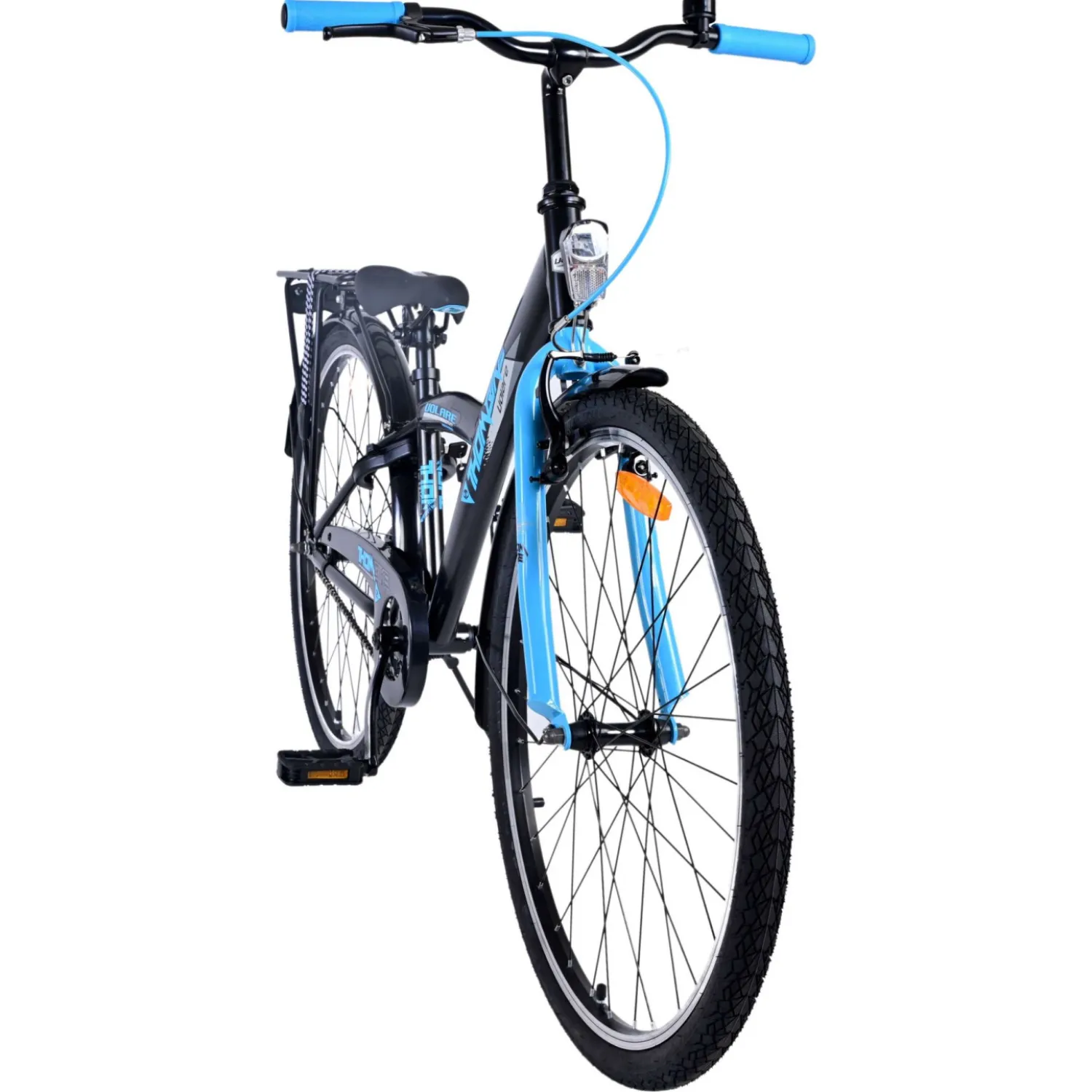 Volare Thombike Fiets - 26 inch - Zwart Blauw New