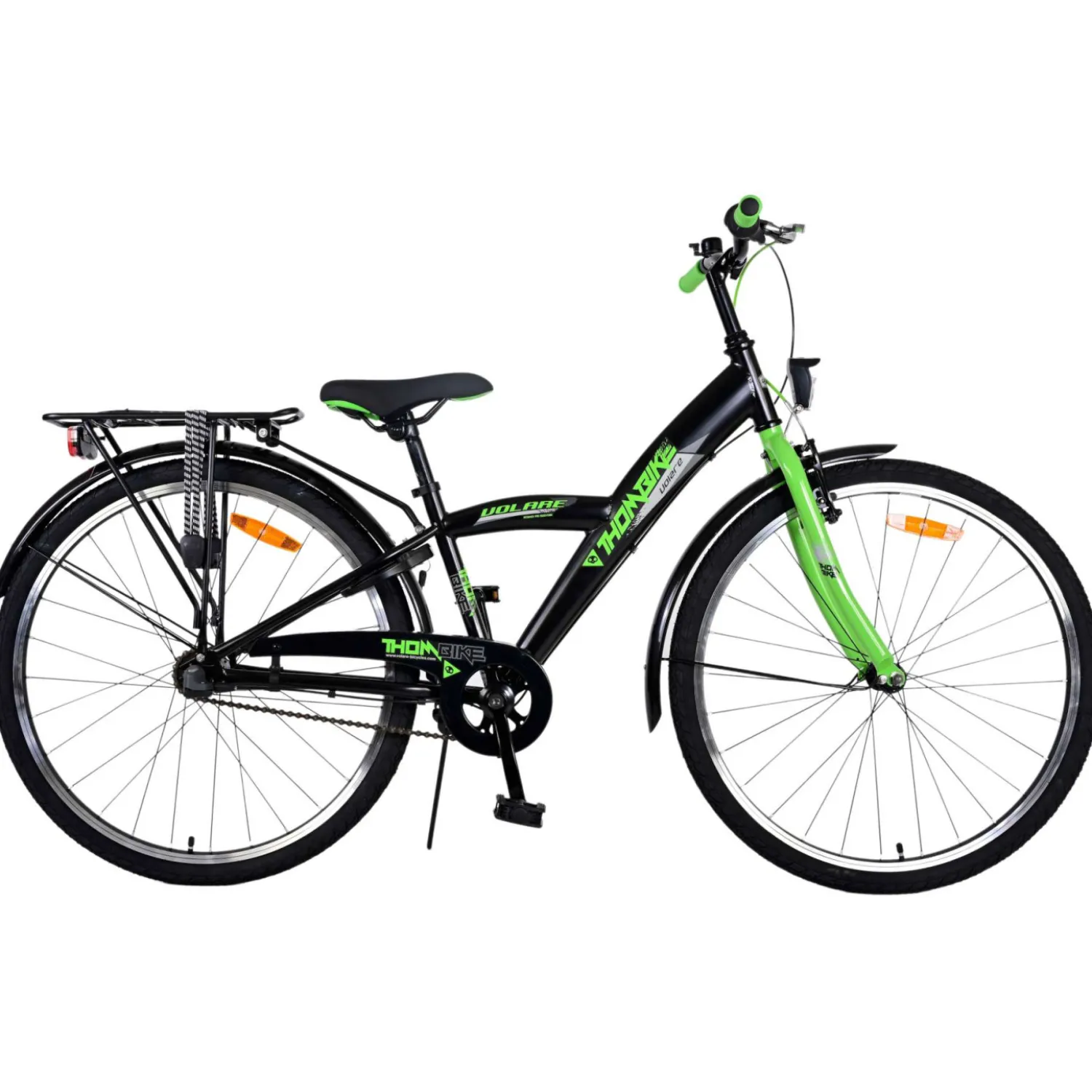 Volare Thombike Fiets - 26 inch - Zwart Groen -> Outlet