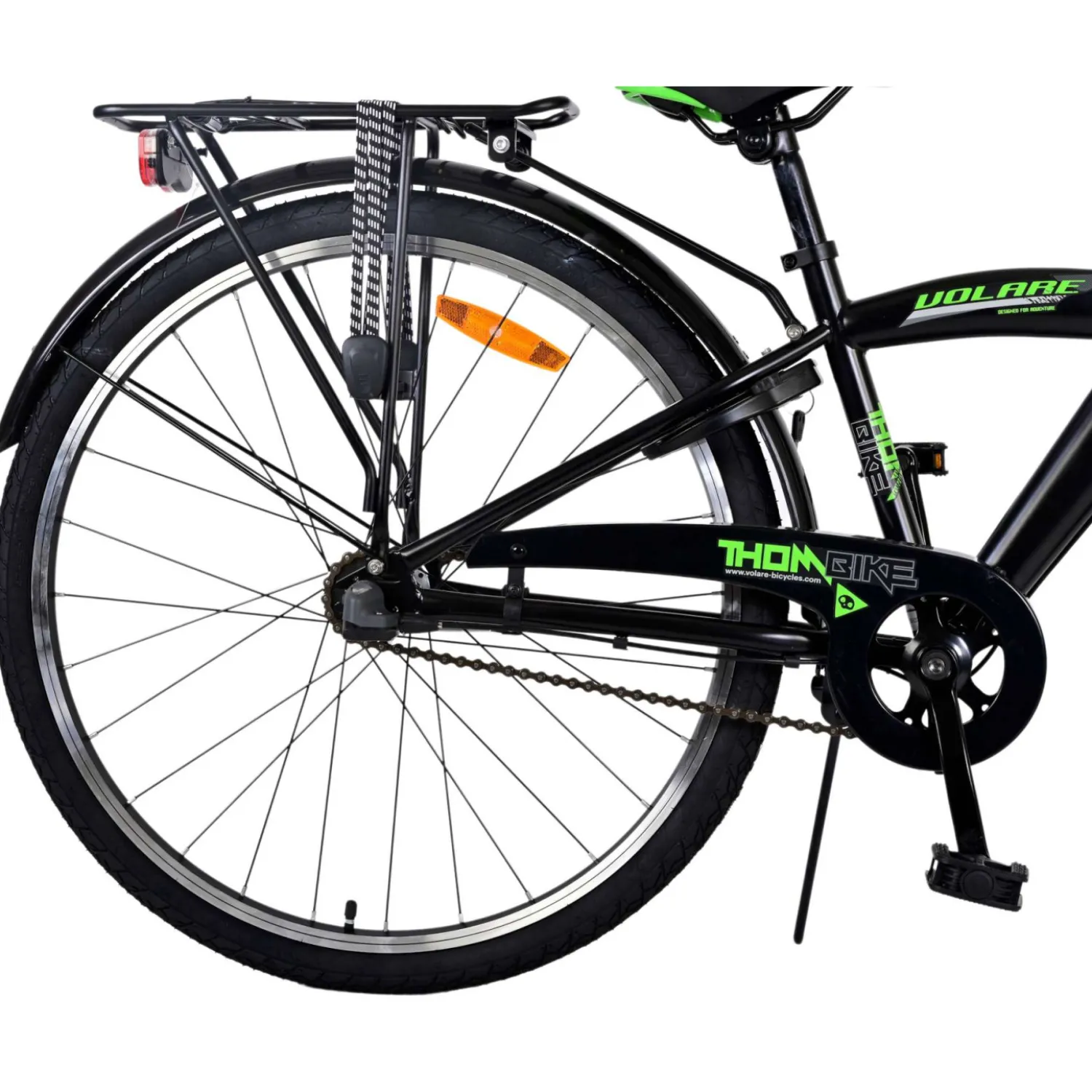 Volare Thombike Fiets - 26 inch - Zwart Groen -> Outlet