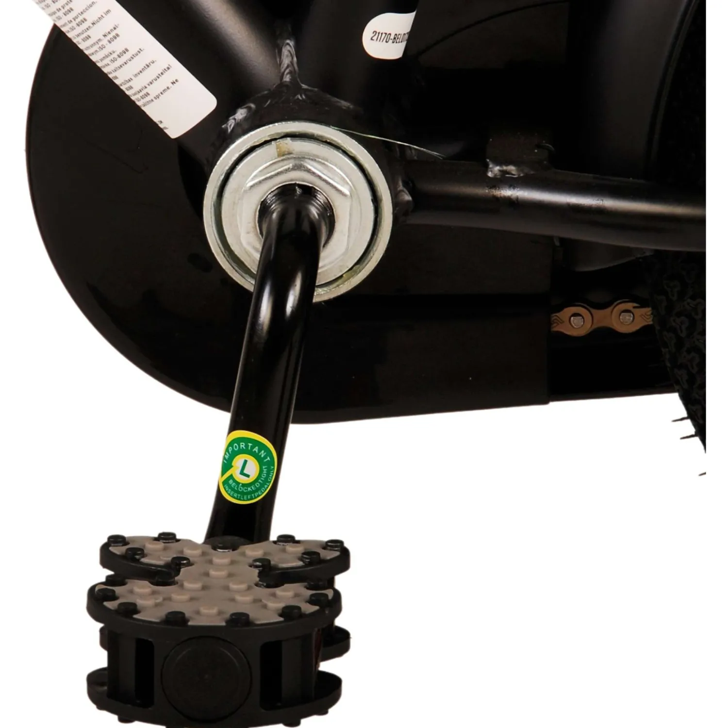 Volare Thombike Fiets - 12 inch - Zwart Blauw- Sale