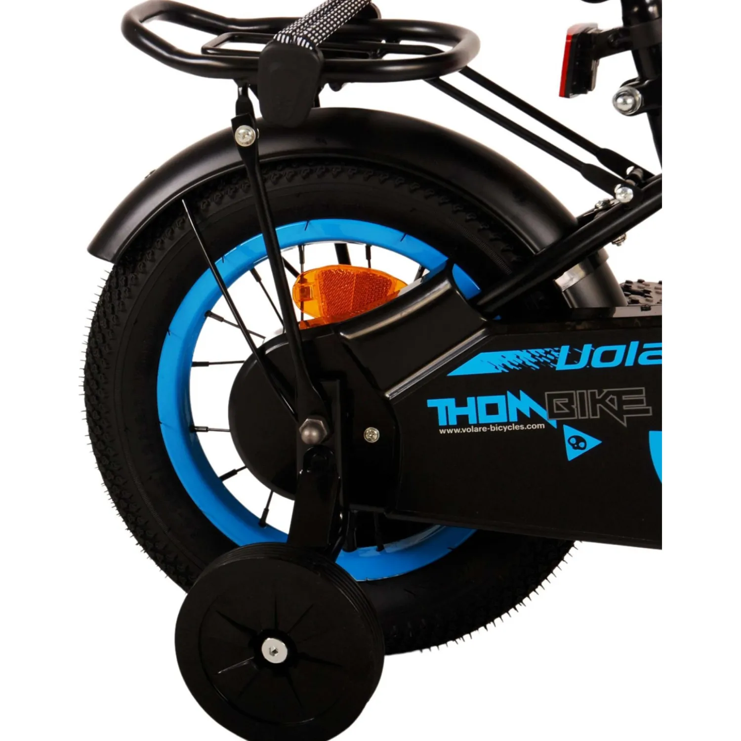 Volare Thombike Fiets - 12 inch - Zwart Blauw- Sale