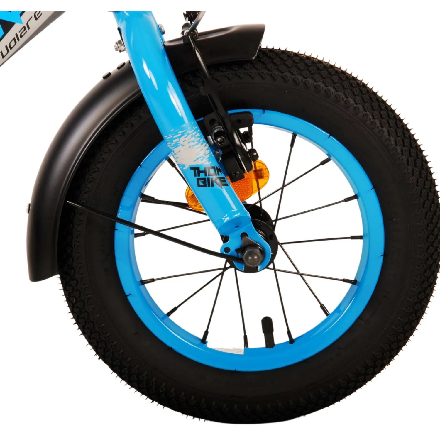 Volare Thombike Fiets - 12 inch - Zwart Blauw- Sale