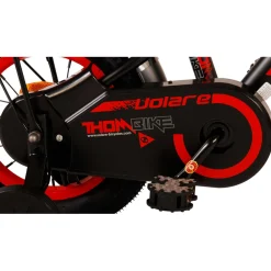 Volare Thombike Fiets - 12 inch - Zwart Rood Outlet