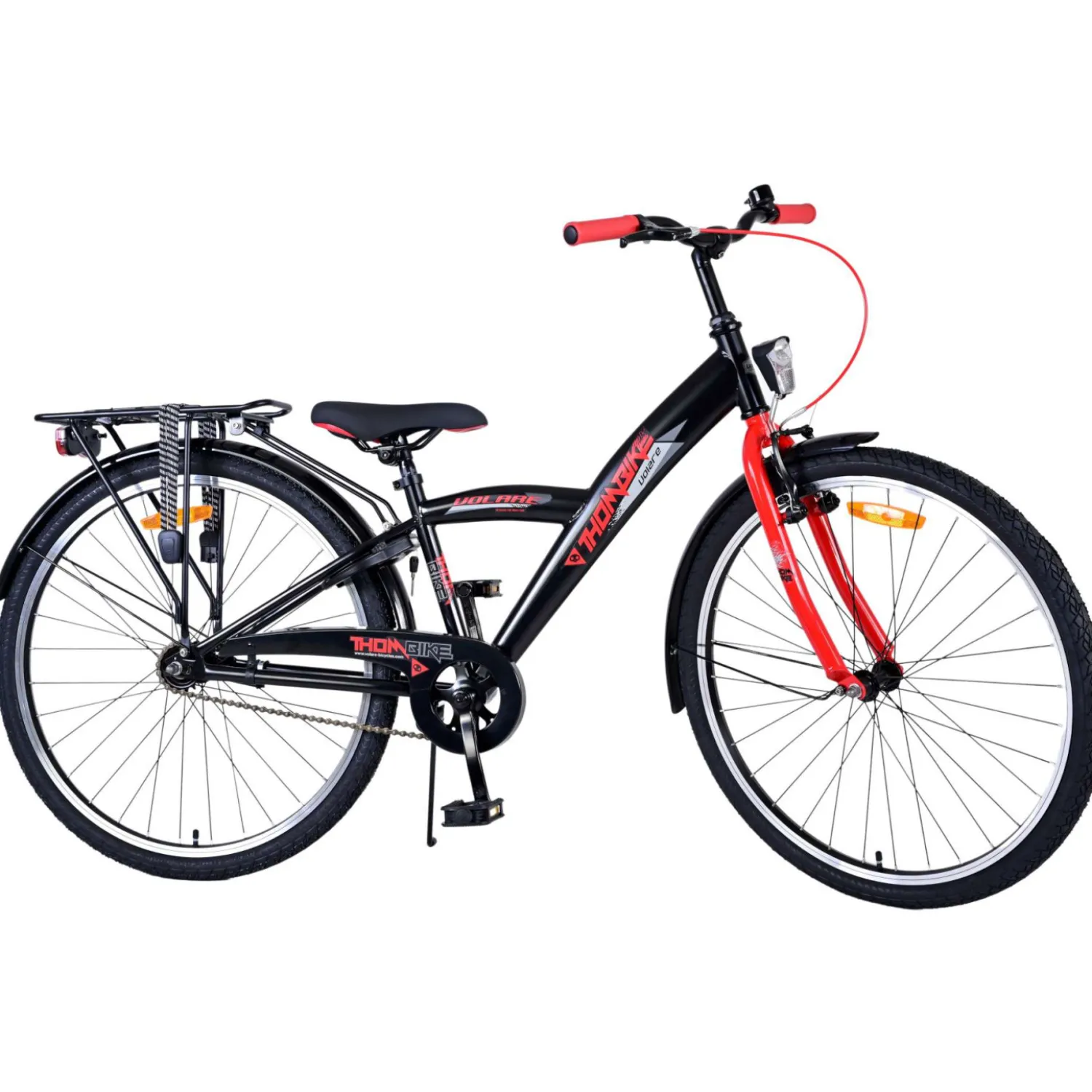 Volare Thombike Fiets - 26 inch - Zwart Rood> Clearance