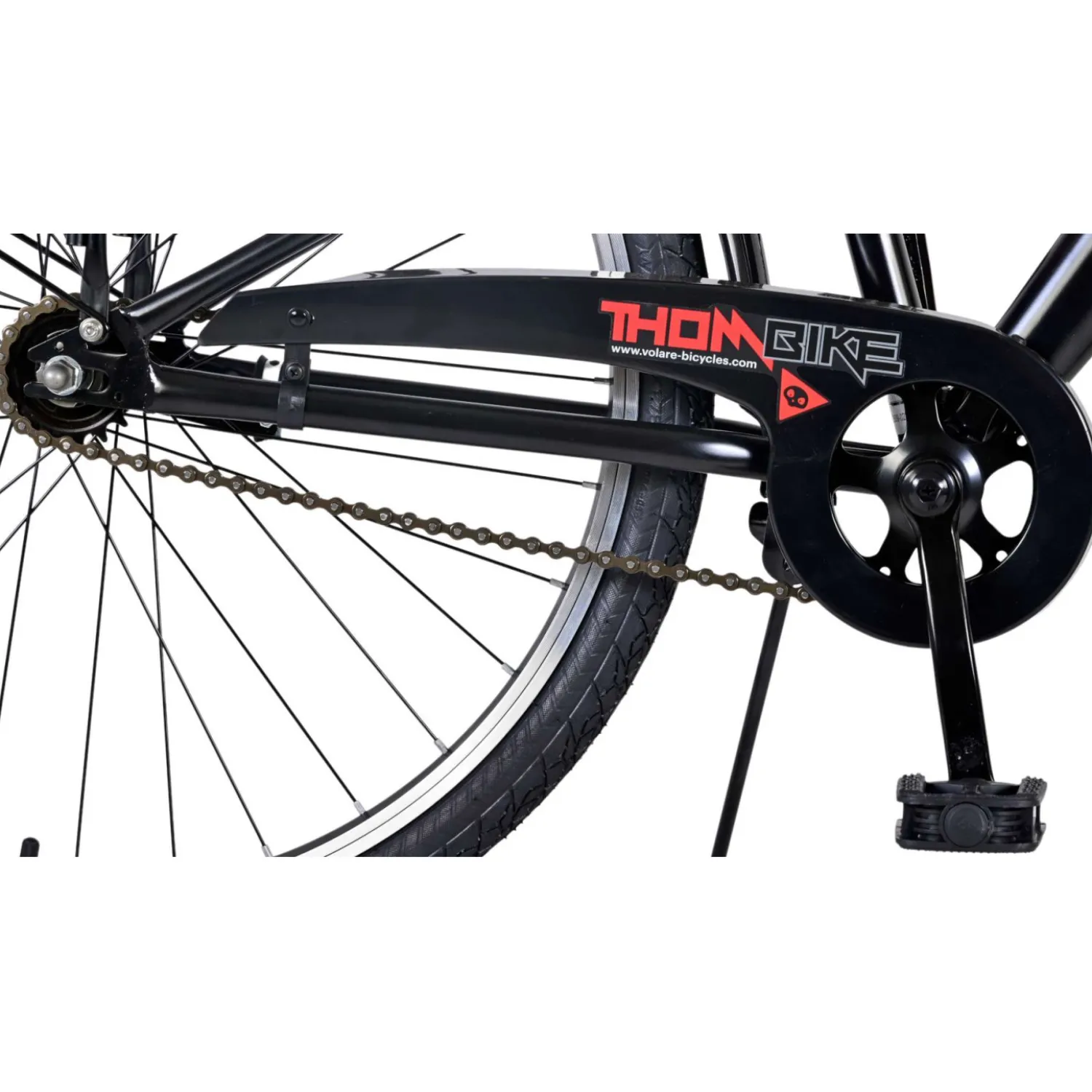 Volare Thombike Fiets - 26 inch - Zwart Rood> Clearance