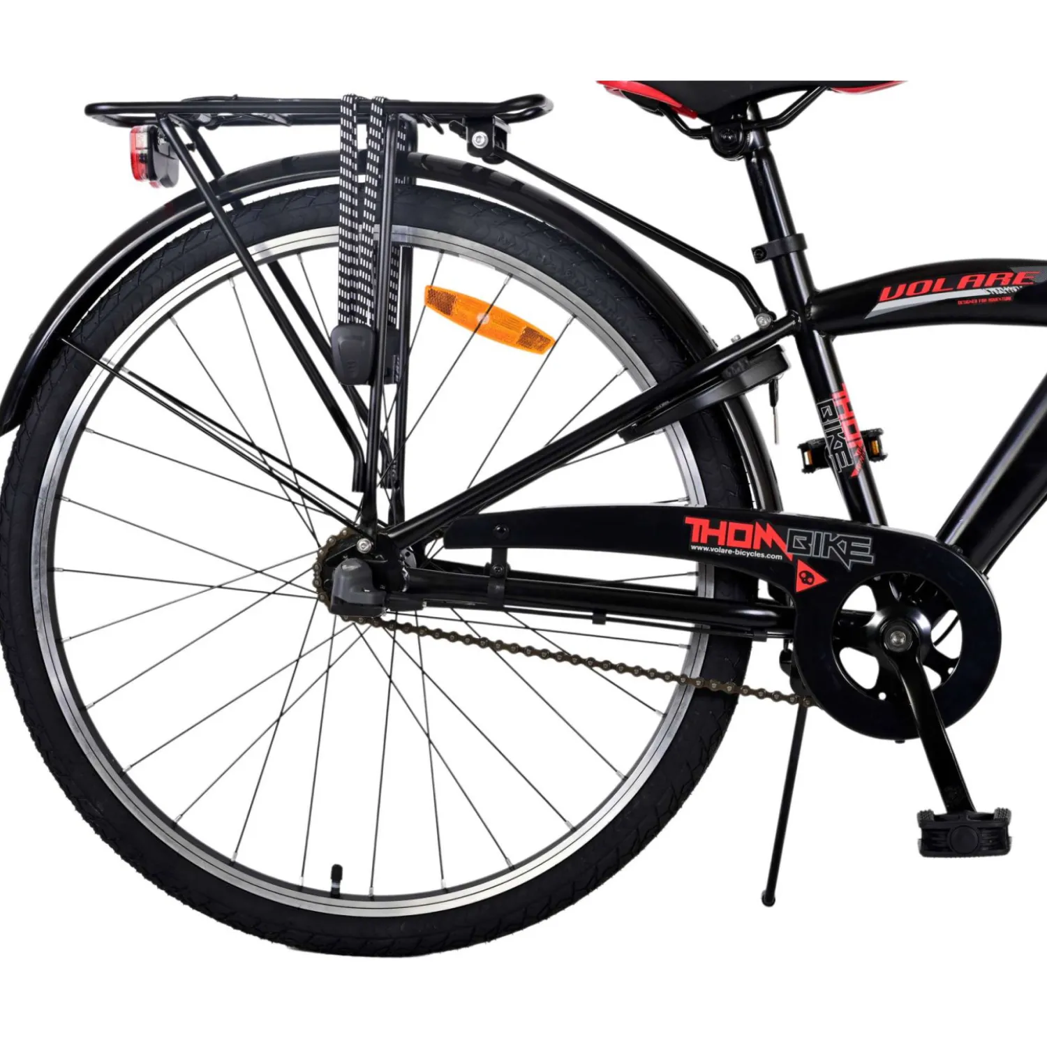 Volare Thombike Fiets - 26 inch - Zwart Rood -