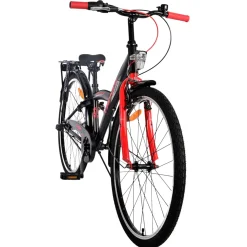 Volare Thombike Fiets - 26 inch - Zwart Rood -