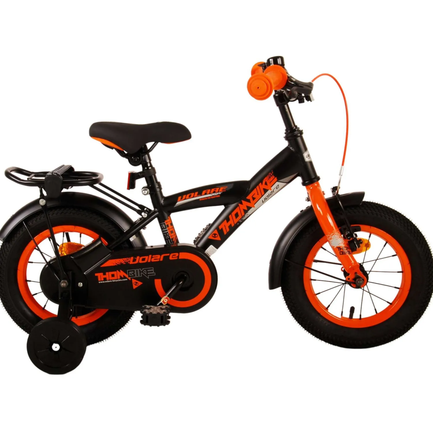 Volare Thombike Fiets - 12 inch - Zwart Oranje> Clearance
