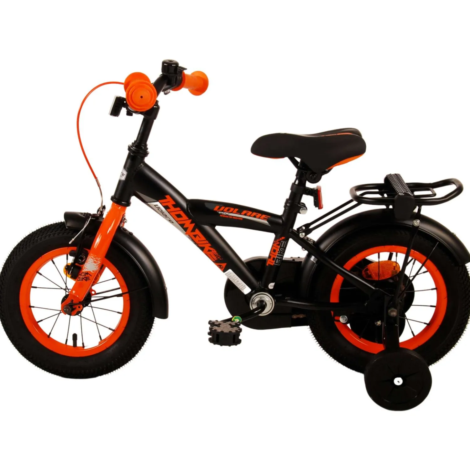 Volare Thombike Fiets - 12 inch - Zwart Oranje> Clearance