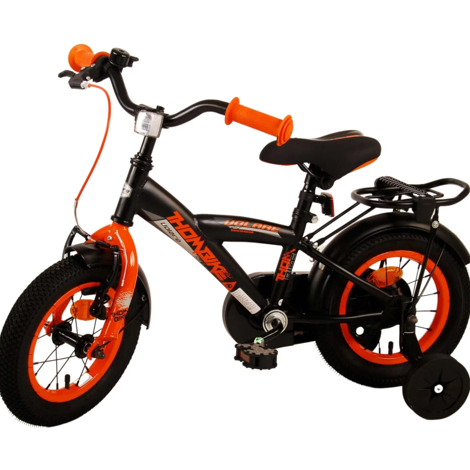 Volare Thombike Fiets - 12 inch - Zwart Oranje> Clearance