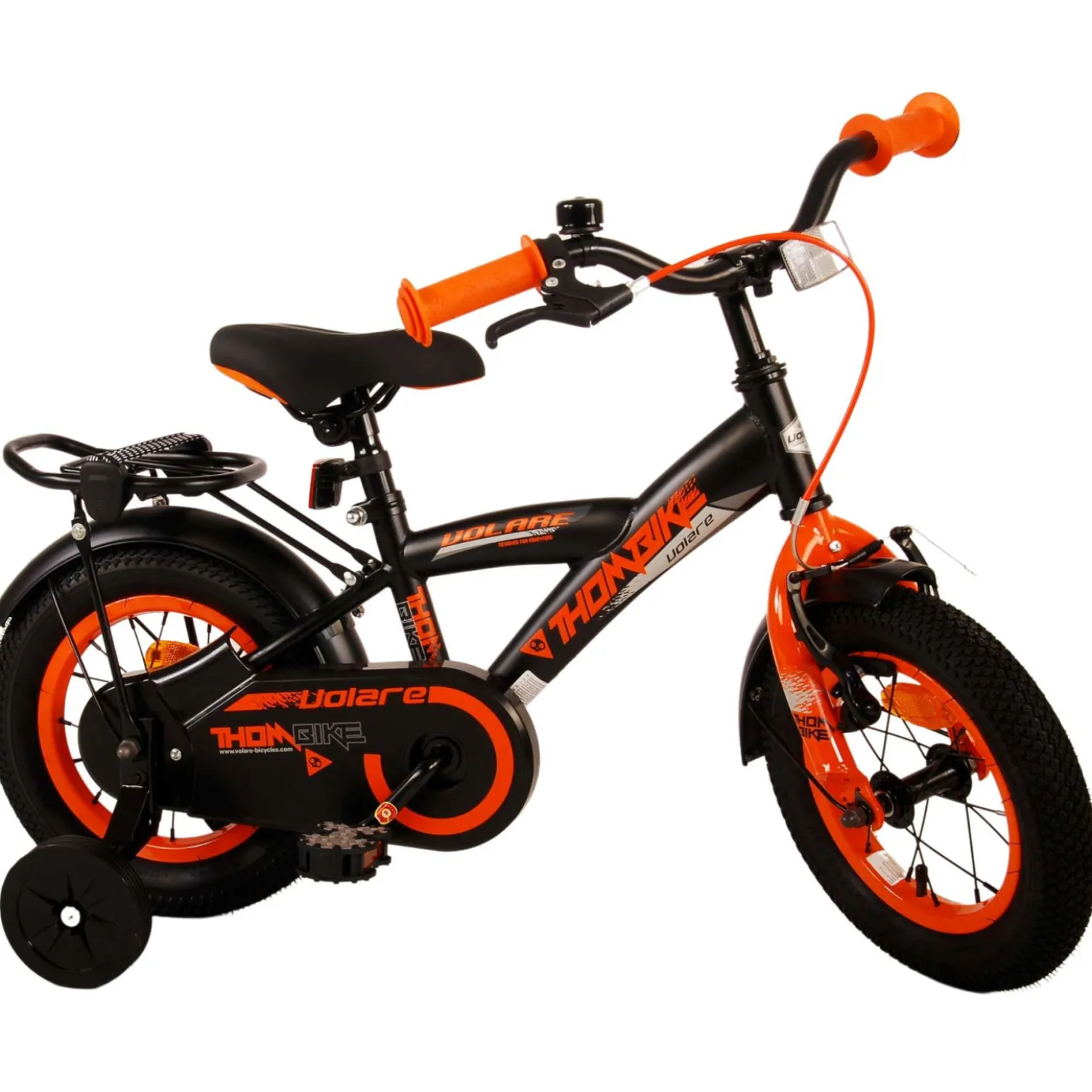 Volare Thombike Fiets - 12 inch - Zwart Oranje> Clearance