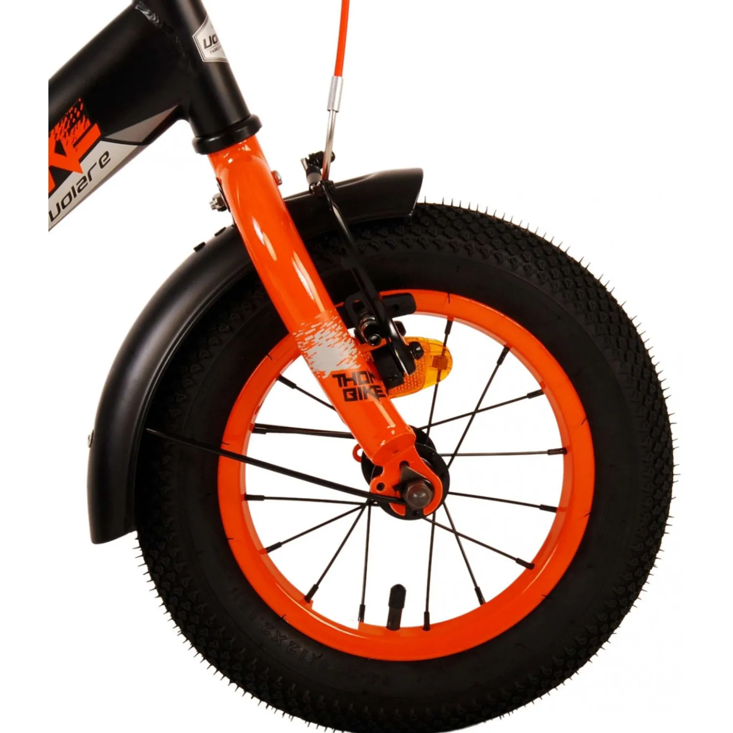 Volare Thombike Fiets - 12 inch - Zwart Oranje> Clearance