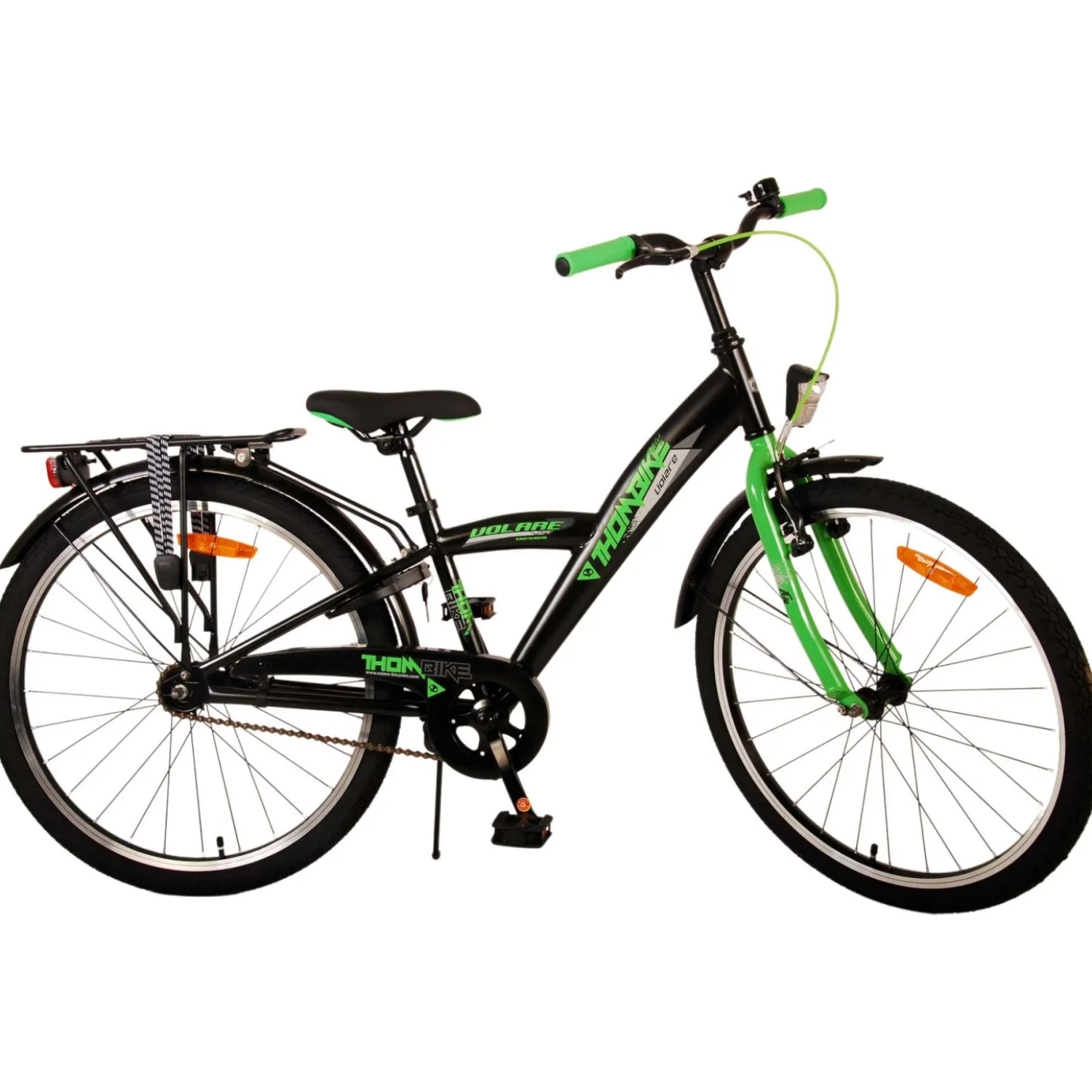 Volare Thombike Fiets - 24 inch - Zwart Groen New