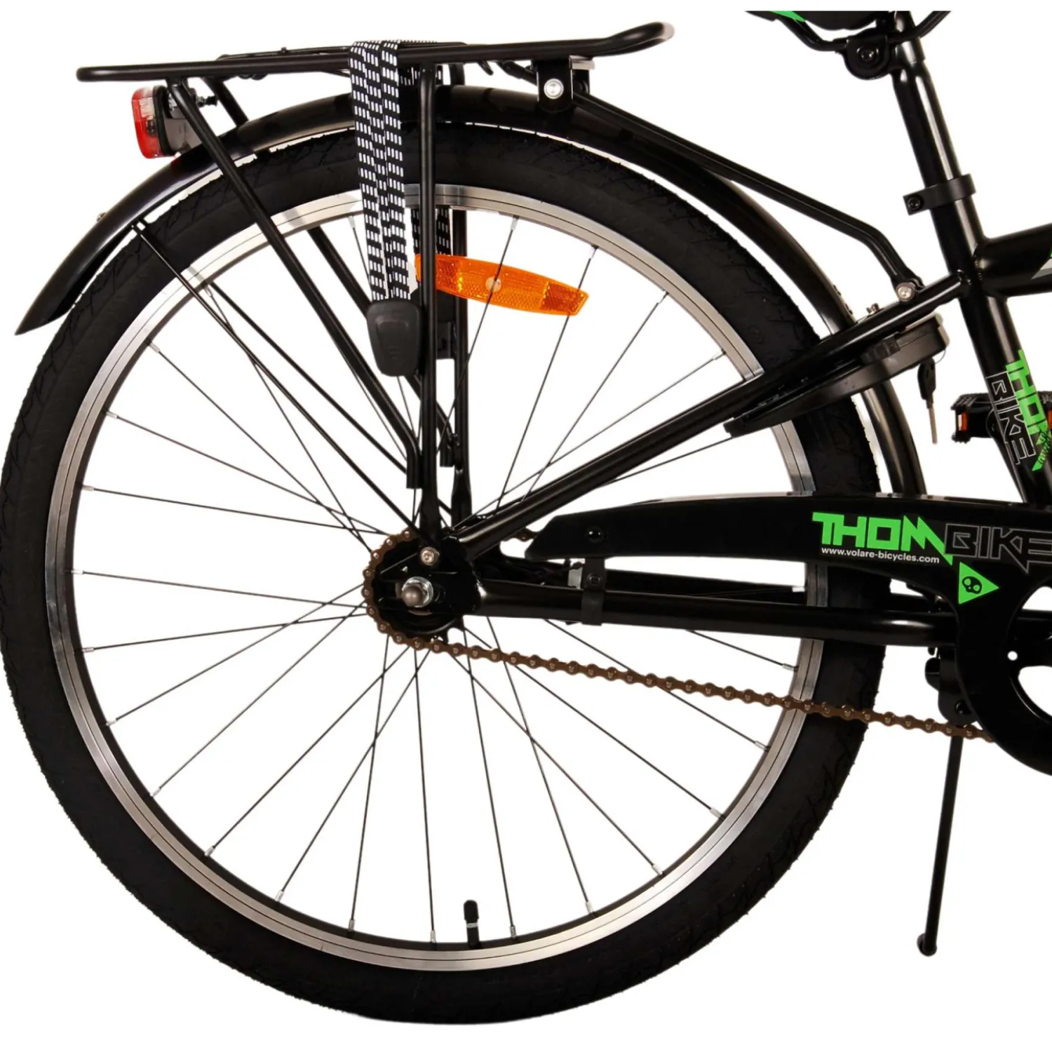 Volare Thombike Fiets - 24 inch - Zwart Groen New