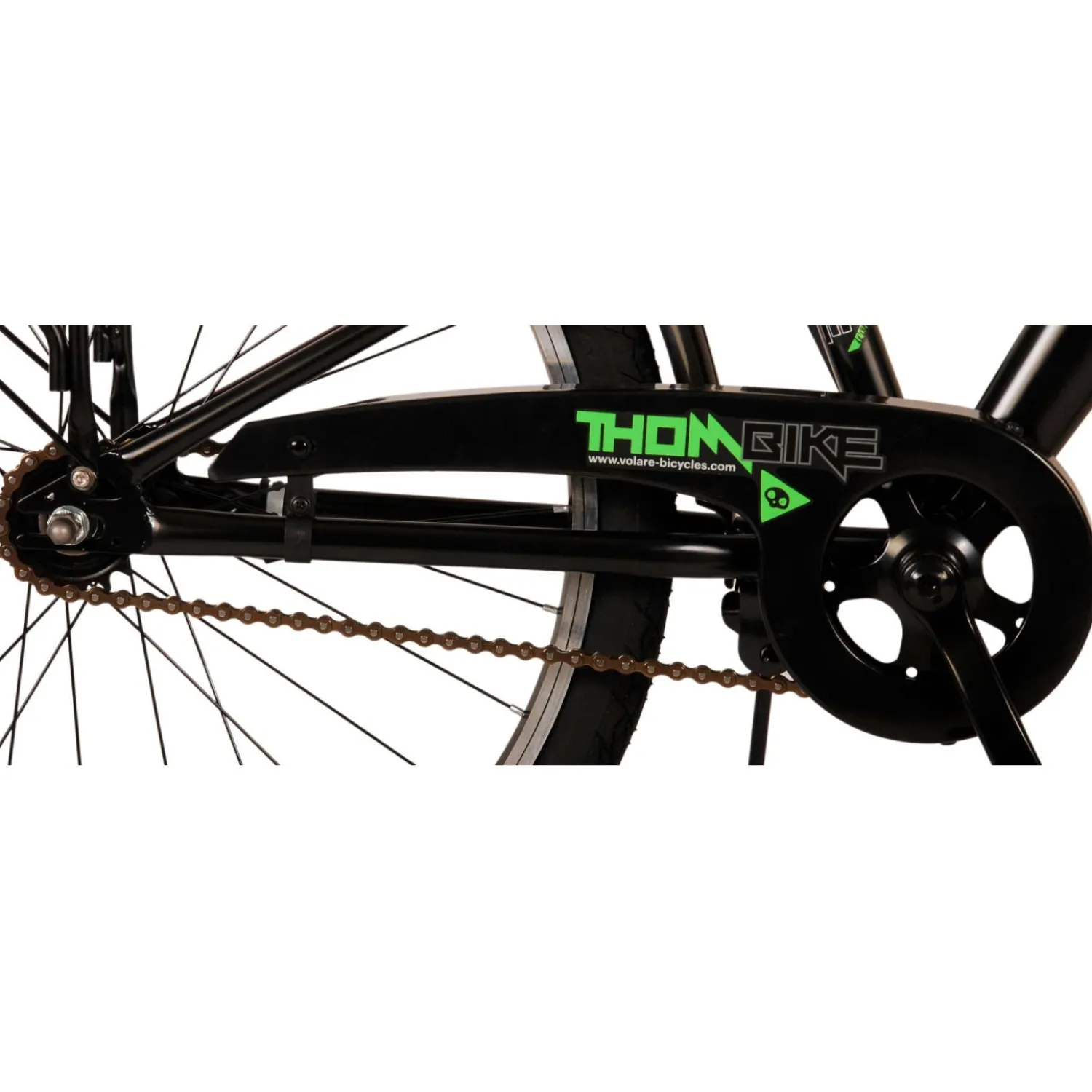 Volare Thombike Fiets - 24 inch - Zwart Groen New
