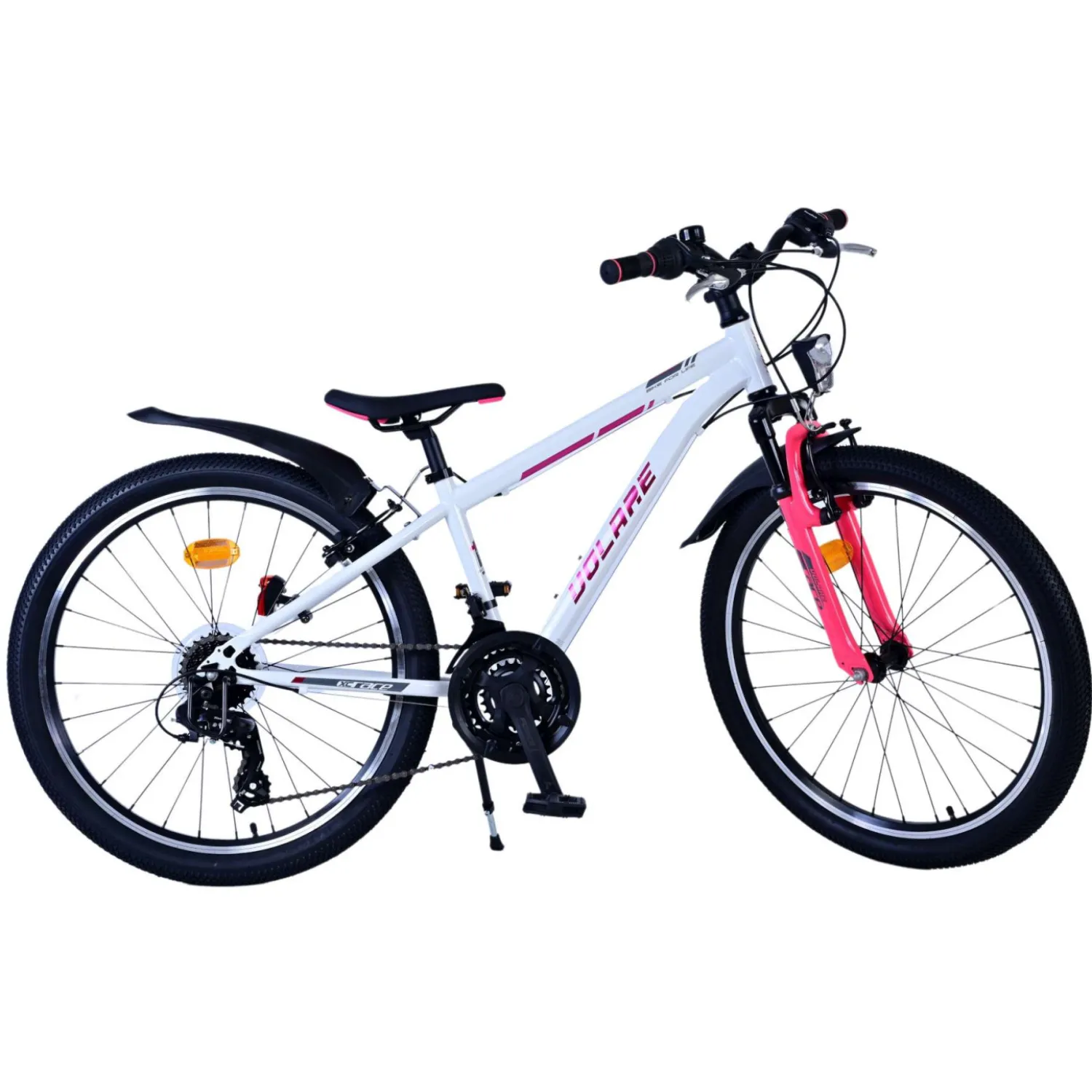 Volare XC Race Fiets - 24 inch - 21 speed - Wit Roze- Hot