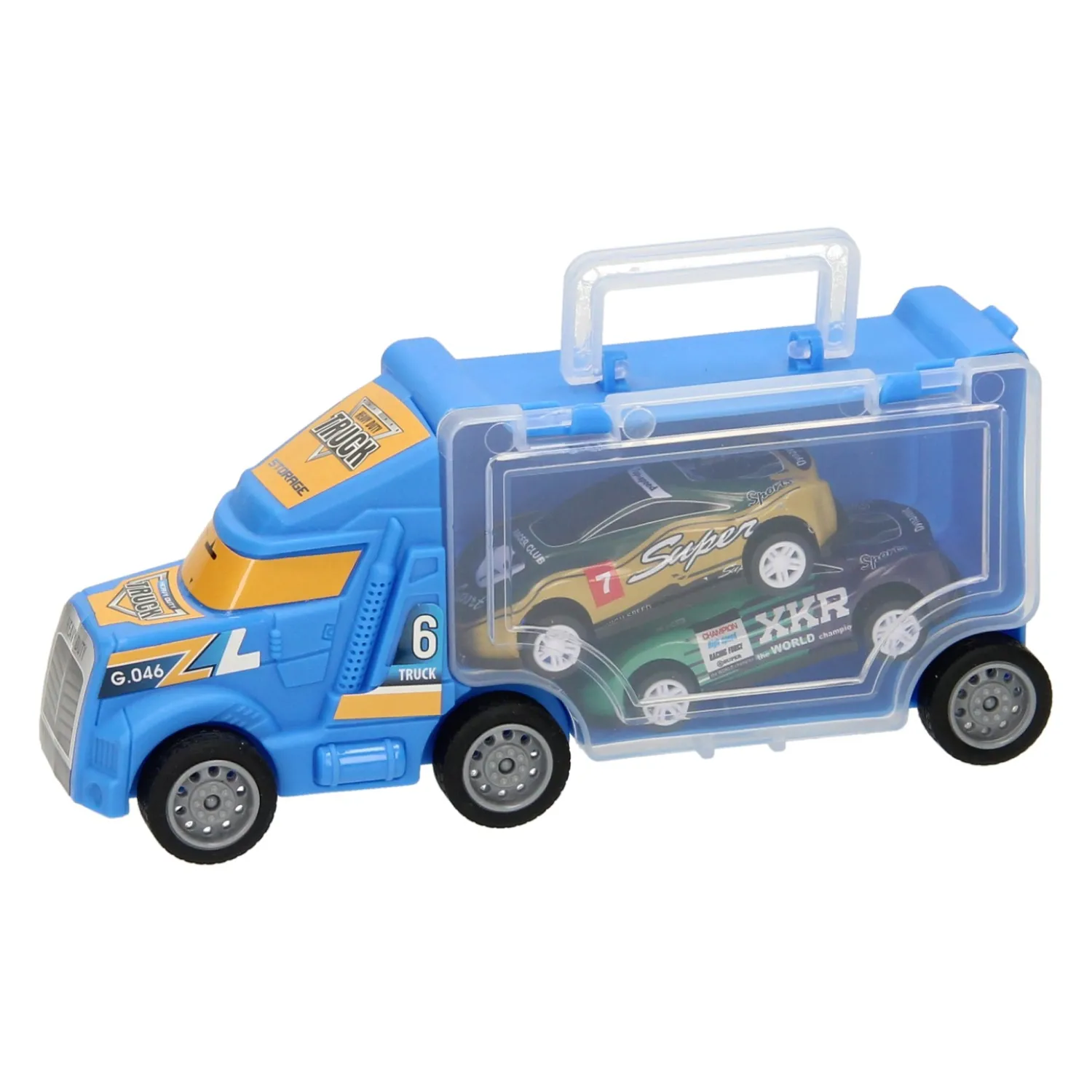 Vrachtwagen met 2 Auto's> Clearance