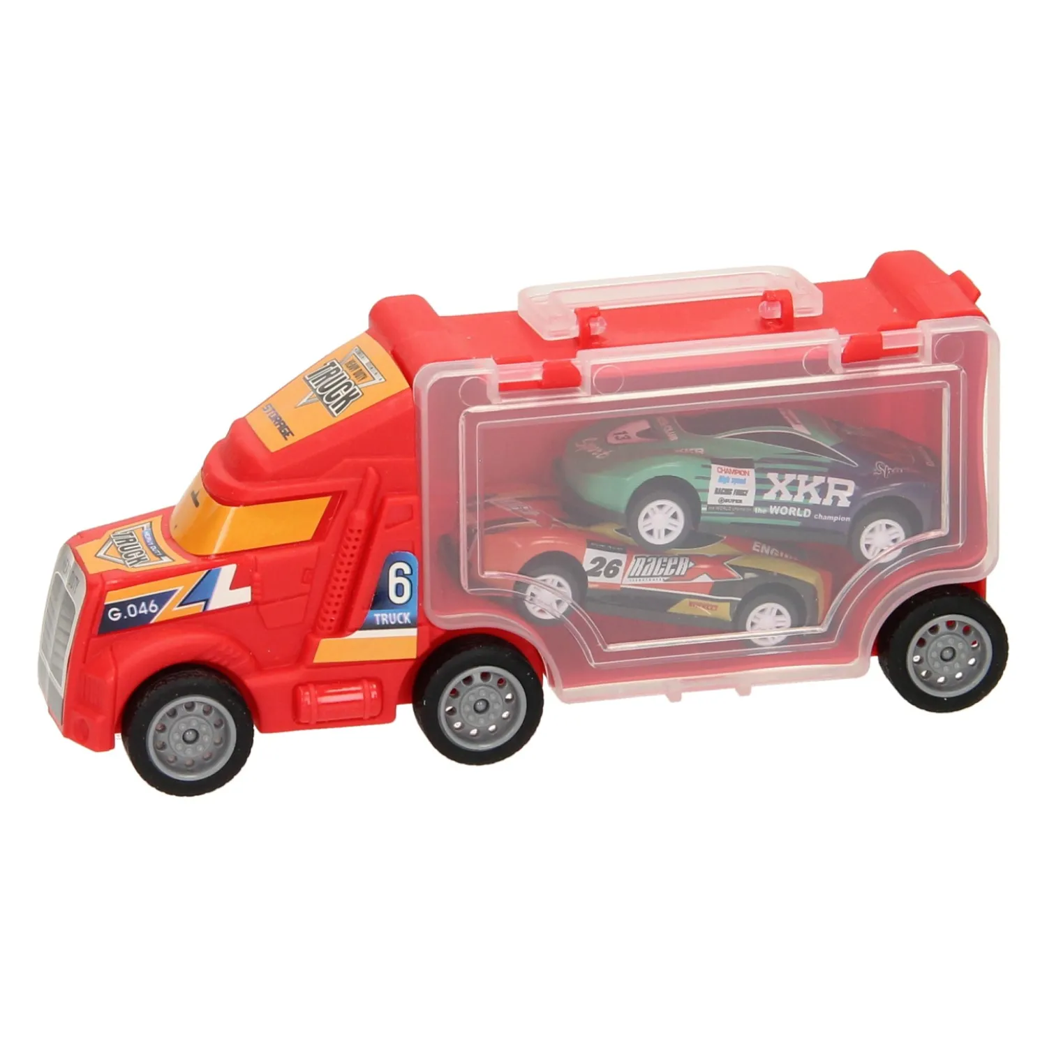 Vrachtwagen met 2 Auto's> Clearance