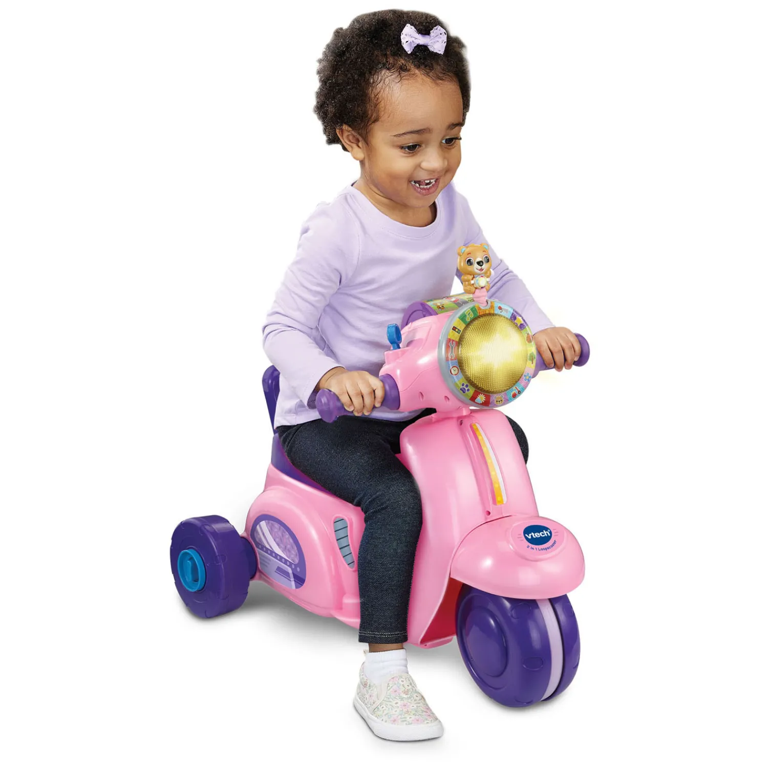 VTech 2in1 Loopscooter Roze Best