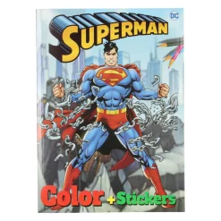 Warner Bros Color Kleurboek Superman met Stickers-Boek Specials Nederland BV Clearance