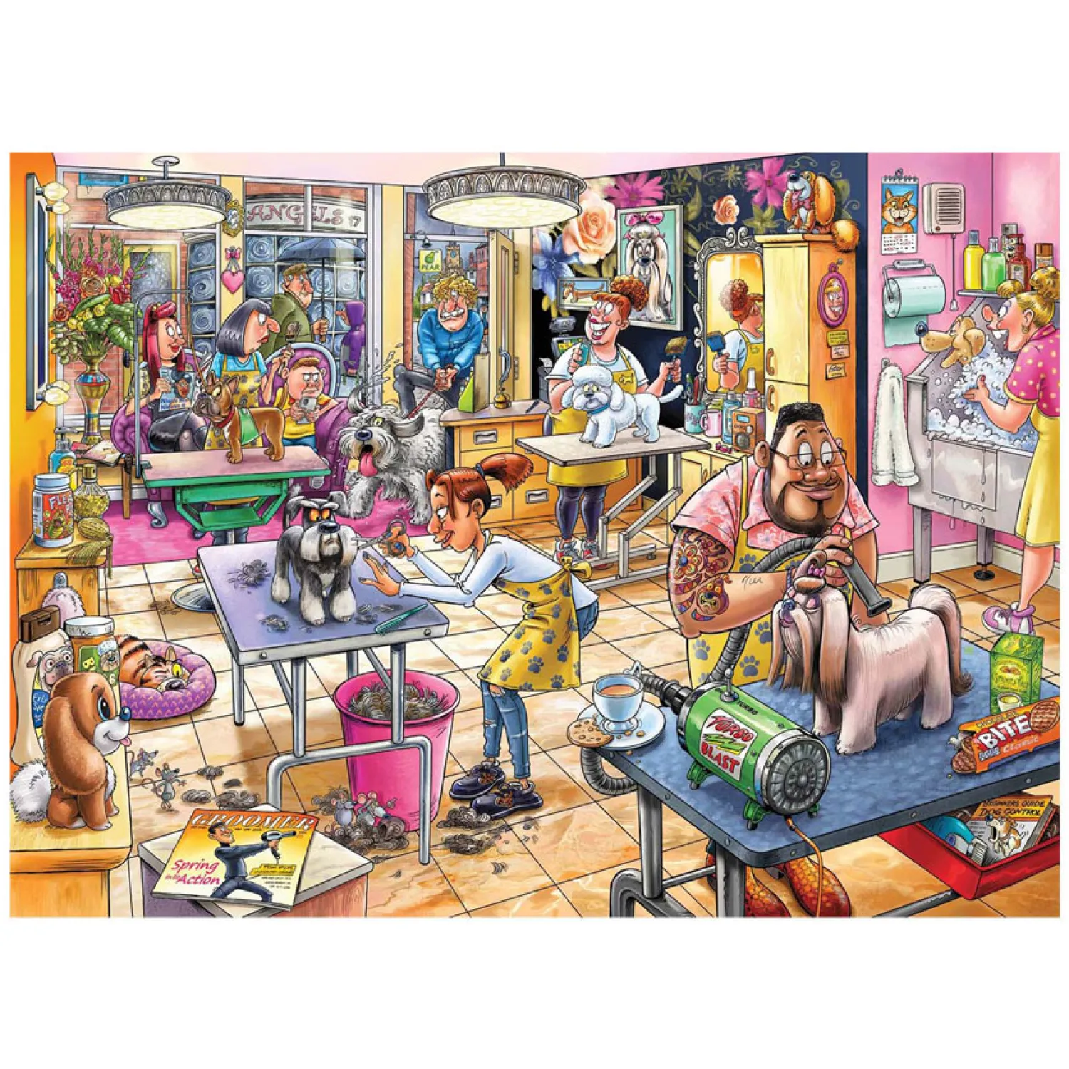 Wasgij Mystery 23 Legpuzzel - Trimsalon Kwispel! - 1000st. Outlet