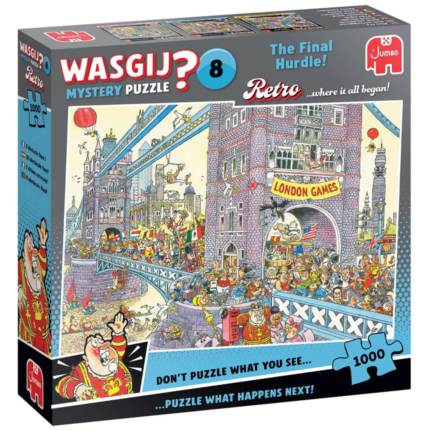 Wasgij Retro Mystery 8 Legpuzzel - De Laatste Horde!, 1000st.-Jumbo New