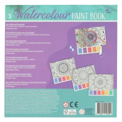 Waterverfkleurblok Volwassenen - Mandala's - incl Penseel en 6 kleuren waterverf><noscript><img width=