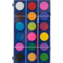 Waterverfpalet met Kwast, 18 kleuren.-Grafix Best