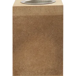 Waxinelichthouder Hout, 10cm-Creativ Company Sale