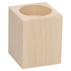 Playwood Waxinelichthouder Vierkant Beukenhout.
