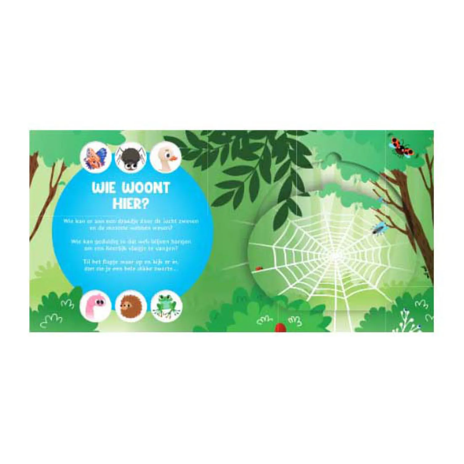 Lantaarn Publishers Wie Woont Hier? In de Natuur Flapjesboek