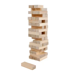 Wiebel Stapeltoren Hout, 48dlg.- Discount