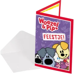 Folat BV Woezel & Pip Uitnodigingen, 8st. Clearance