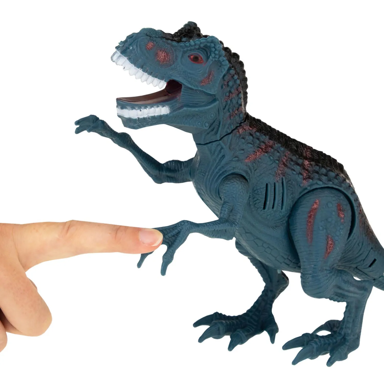 Dino met Geluid en Ei Blauw-World of Dinosaurs Clearance