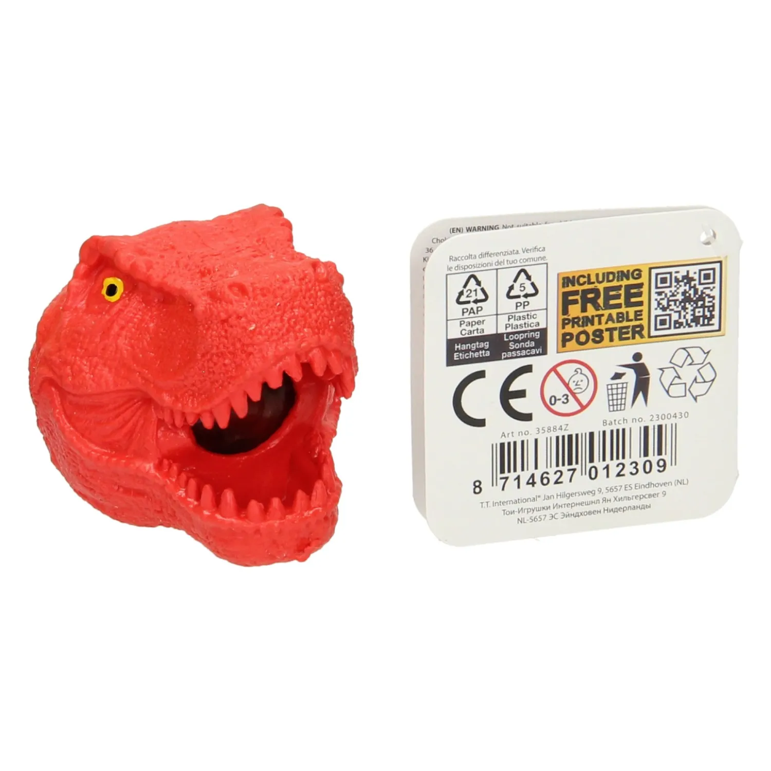 Knijpdinokop met Balletjes>World of Dinosaurs Best