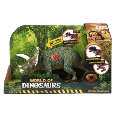 World of Dinosaurs Triceratops, Beweegbare Dino met Geluid Hot