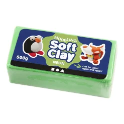 Zachte Klei - Neon Groen, 500gr.>Creativ Company Sale