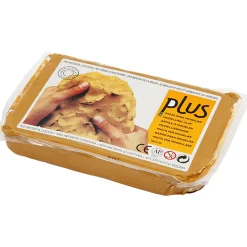 Zelfhardende Klei, Currykleur, 1000 gr-Creativ Company Hot